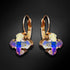 Auskarai „Bizantijos Kryžius (Aurore Boreale)“ su Swarovski™ kristalais